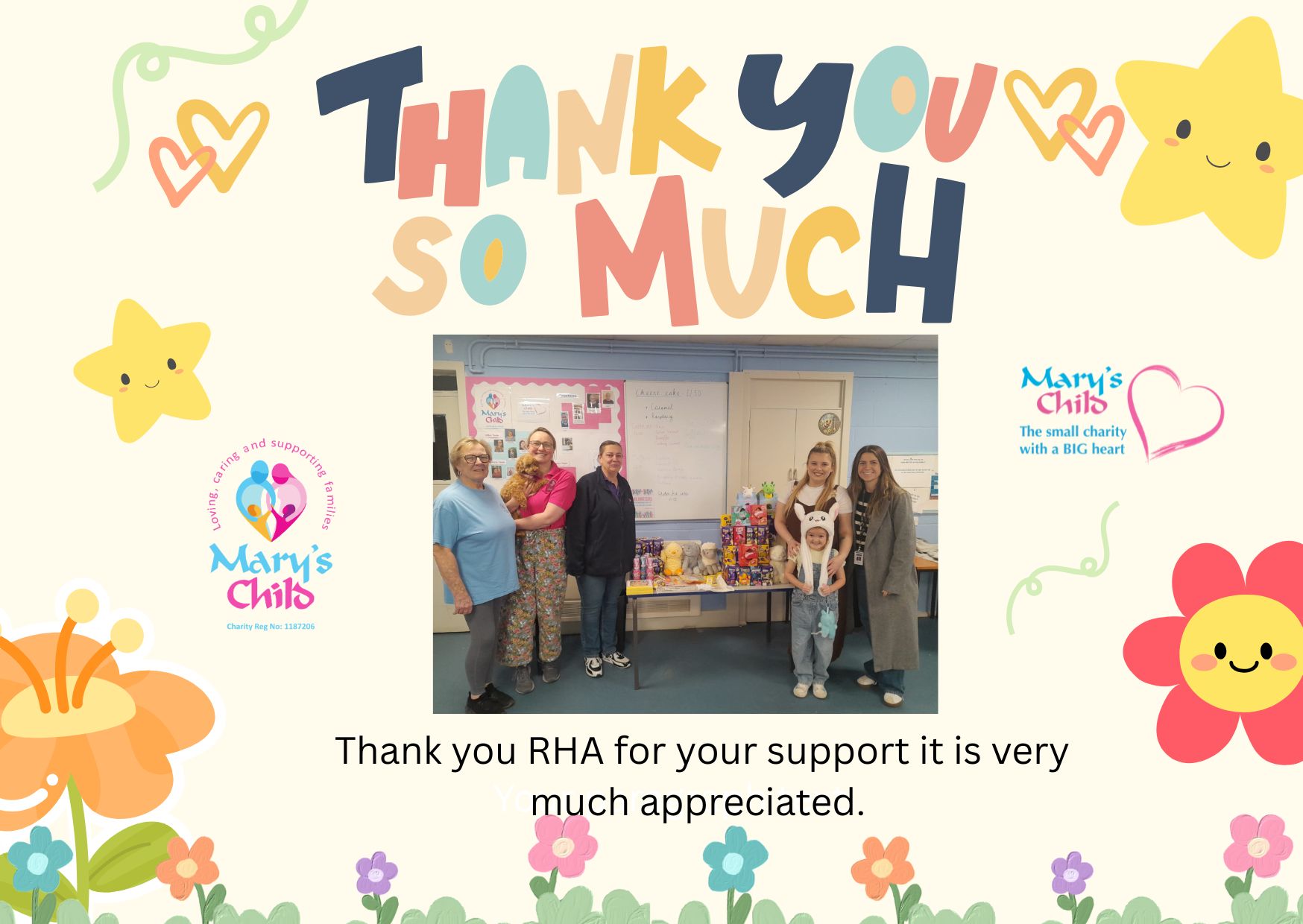 Thank you to RHS Easter Card